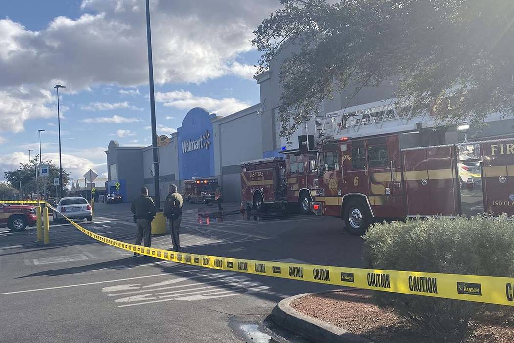 Arson fire at west Las Vegas Walmart causes damage, evacuation