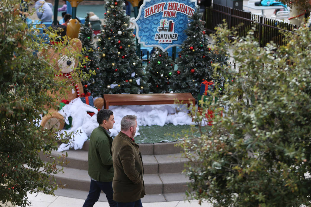 The the Downtown Container Park in Las Vegas, Wednesday, Nov. 27, 2019. (Erik Verduzco / Las Ve ...