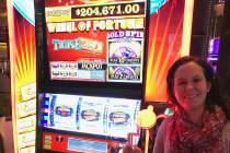 A California woman won a jackpot worth more than $200,000 at The Cosmopolitan of Las Vegas on F ...