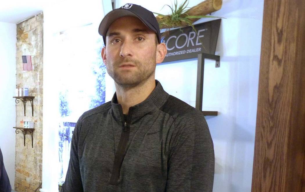 In this Nov. 25, 2019 photo, James Daly, the owner of Arbors Wellness, is shown in the medical ...