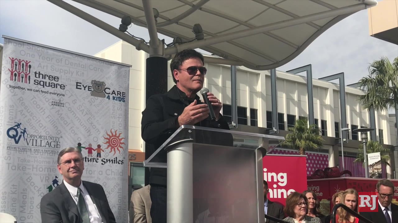 Donny Osmond helps unveil Giving Machine in Downtown Summerlin