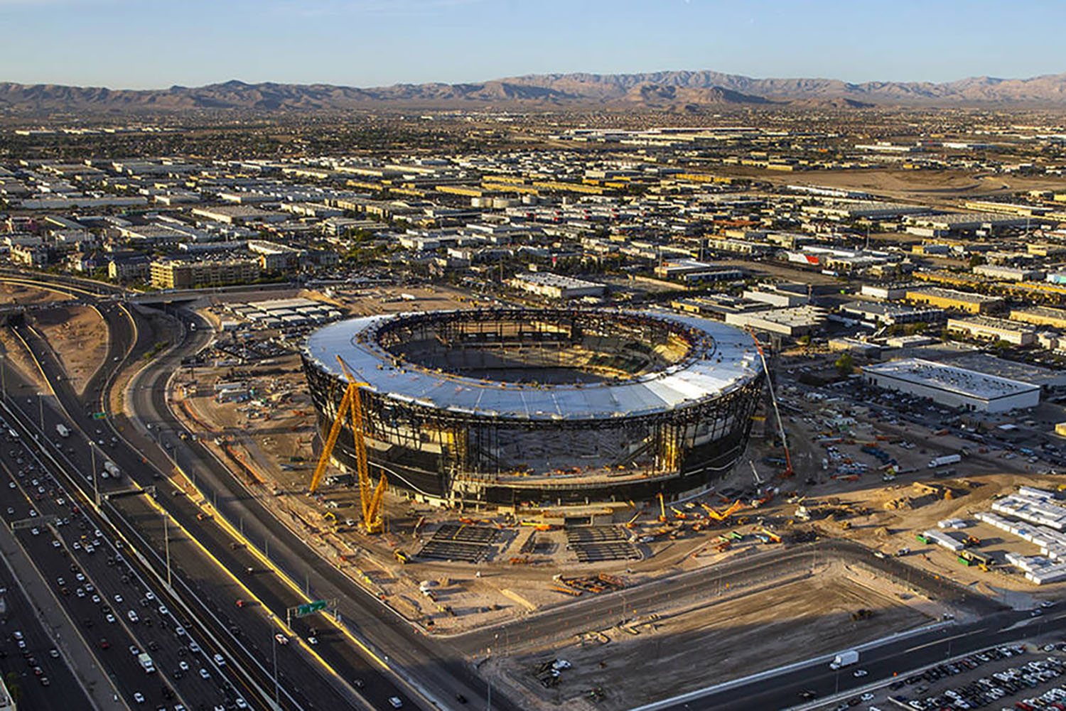 Raiders' New Stadium in Las Vegas On Schedule, Within Budget…