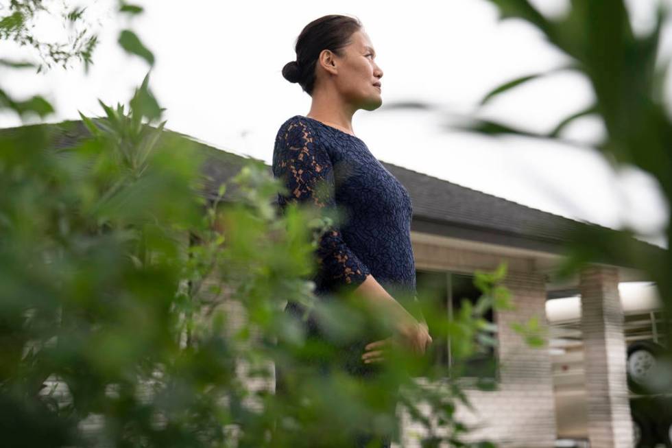 Margarita DeLoach outside of her house in Los Fresnos, Texas on Friday, Nov. 8, 2019. DeLo ...