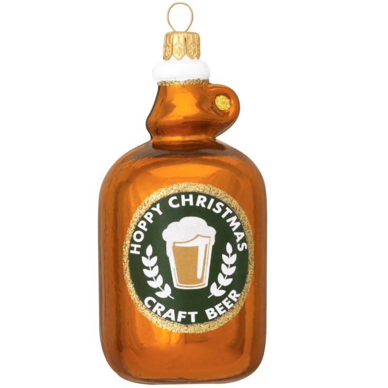 This growler is just one food-themed ornament available. (Bronner's)