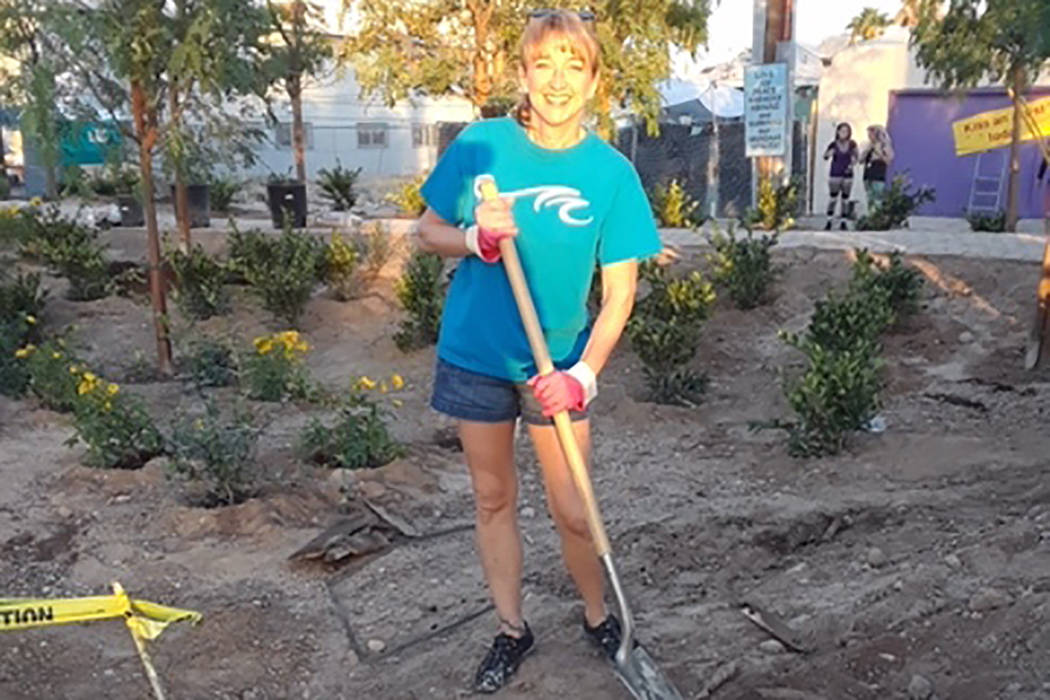 Tammie Hampton is pictured while volunteering. Hampton was presented Nov. 5 with Henderson’s ...