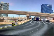 The Interstate 15 northbound offramp of the planned I-15/Tropicana Avenue interchange will feat ...