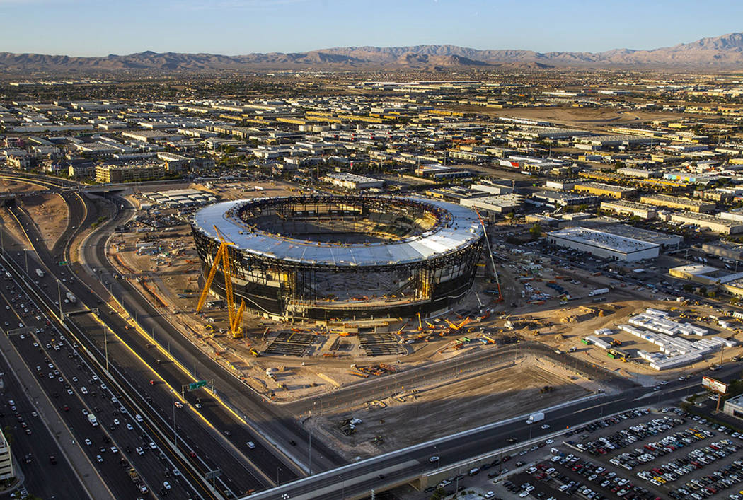 Raiders' stadium roof leaks amid rainstorms in Las Vegas; UNLV