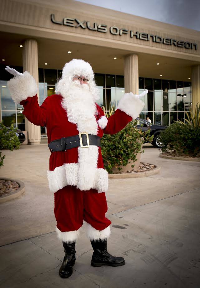 Santa Claus will be parking his sled at Lexus of Henderson Dec. 14. (Lexus of Henderson)