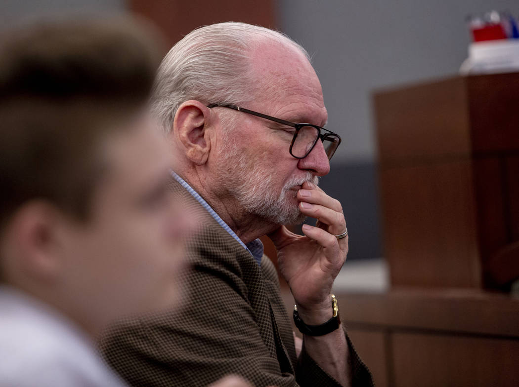 Ray Hadley, grandfather of Noah Hadley, attends his grandson's sentencing at the Regional Justi ...