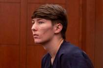 Noah Hadley, who fatally shot his girlfriend, Amelia Claypool, is seen before his sentencing at ...