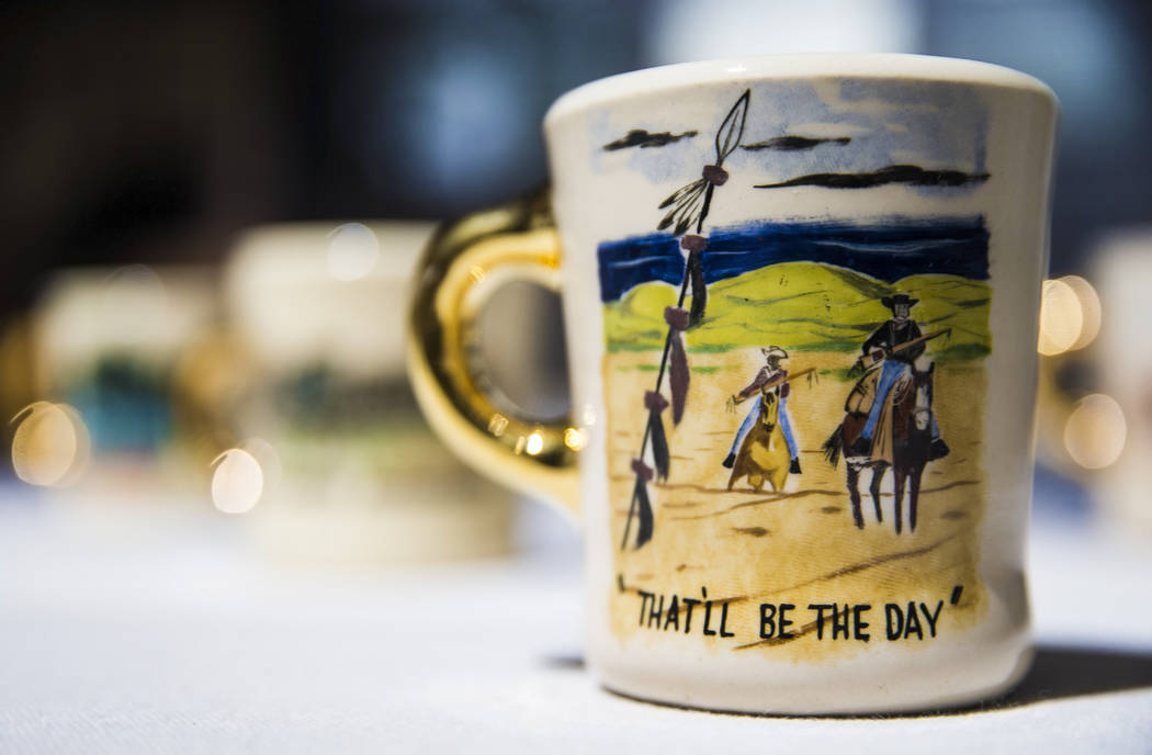 Twenty-four carat gold handled ceramic mugs gifted to cast members by film icon John Wayne&#xa0 ...