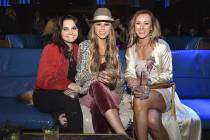 Shaley Ham (C) attends the WNFR Party With Abandon at the Ling Ling Club in Hakkasan Las Vegas ...