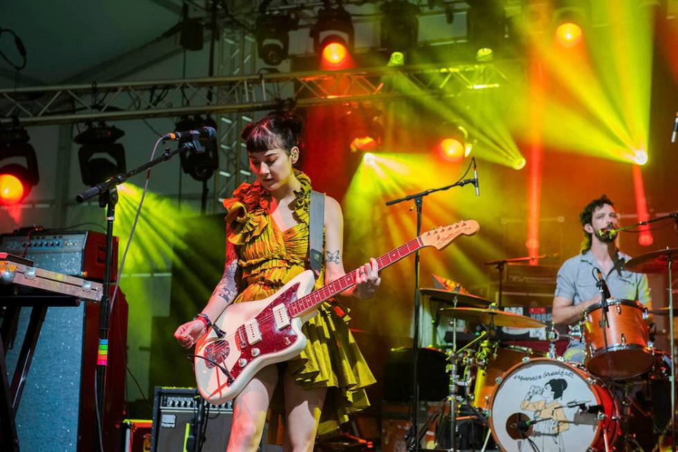 Michelle Zauner aka Japanese Breakfast performs at the 2019 Shaky Knees Festival in Atlanta's C ...