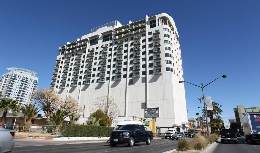 Newport Lofts, left, and Soho Lofts, where The Goodwich is located, are in downtown Las Vegas. ...