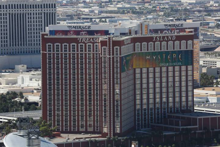 Treasure Island is seen on the Las Vegas Strip. (Review-Journal file photo)
