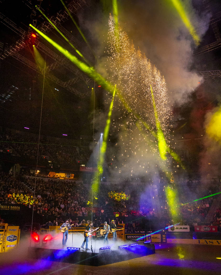 The Casey Donahue Band opens at the third go-around of the Wrangler National Finals Rodeo at th ...