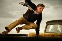 This image released by Sony Pictures shows Leonardo DiCaprio in Quentin Tarantino's "Once ...