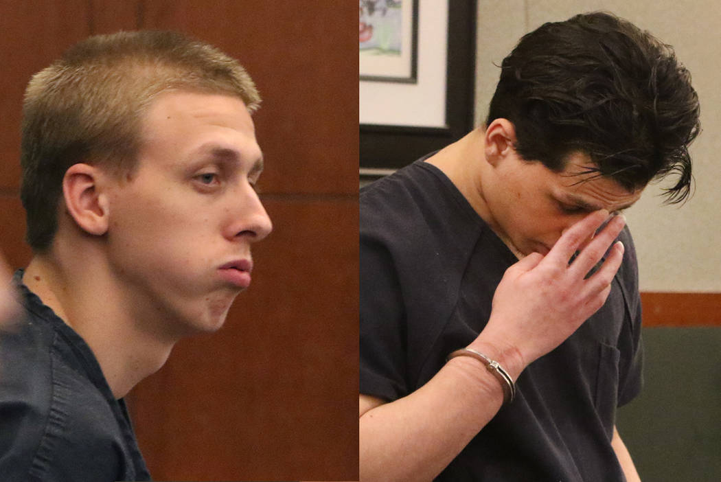 Kody Harlan, left, and Jaiden Caruso, convicted in the June 2018 slaying of Matthew Minkler, 17 ...