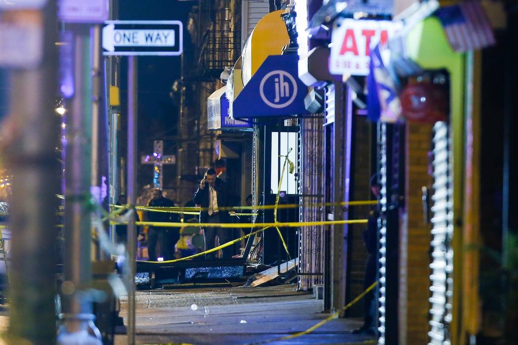 Law enforcement at the scene following reports of gunfire, Tuesday, Dec. 10, 2019, in Jersey Ci ...