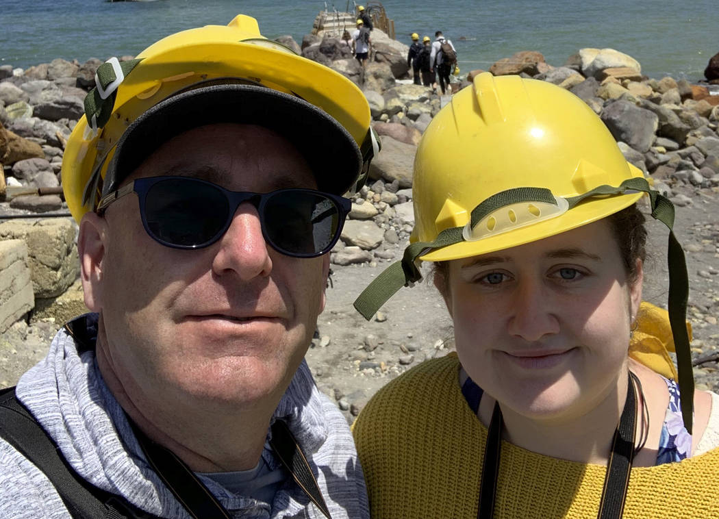 In this Monday, Dec. 9, 2019, photo provided by Lillani Hopkins, Lillani Hopkins pictured with ...