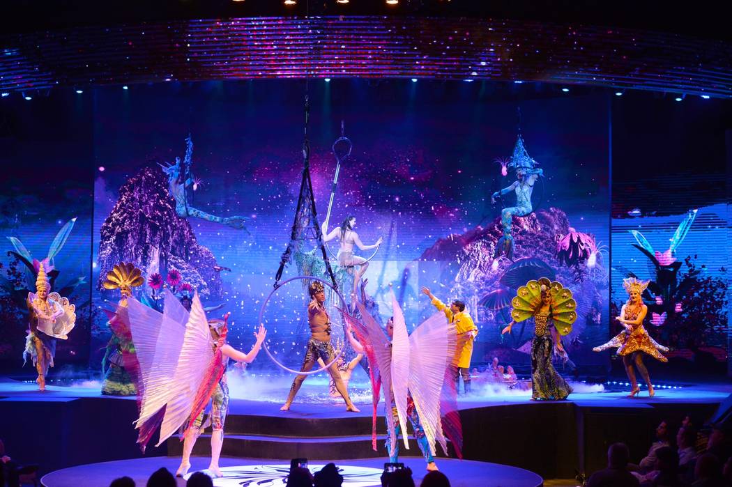 A scene from "Wow" is shown at the Rio. The show celebrated its 1,000th performance on Tuesday, ...