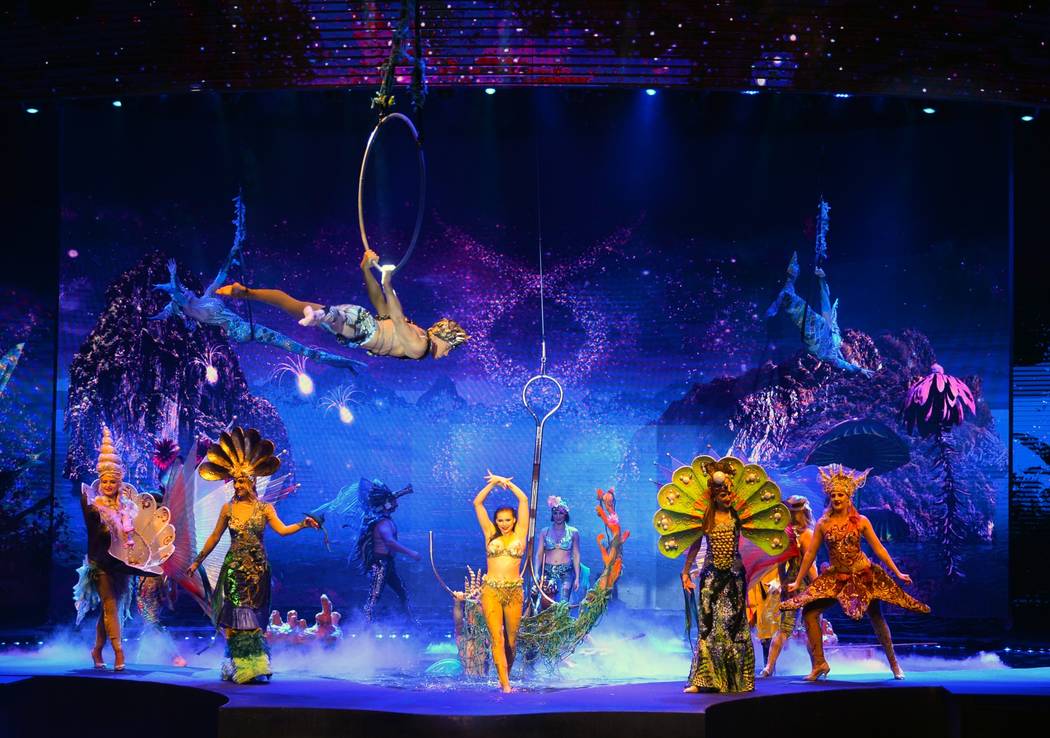 A scene from "Wow" is shown at the Rio. The show celebrated its 1,000th performance on Tuesday, ...