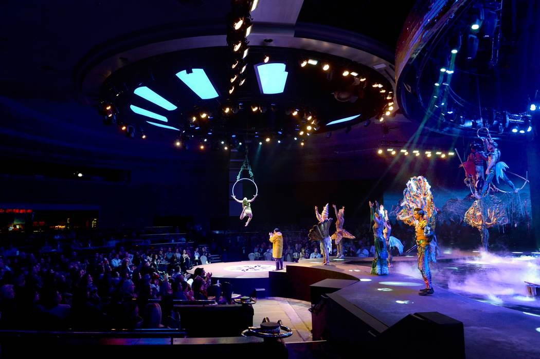 A scene from "Wow" is shown at the Rio. The show celebrated its 1,000th performance on Tuesday, ...