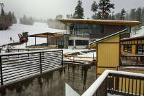 The new 10,000-square-foot Hillside Lodge at the Lee Canyon ski resort, shown under constructio ...
