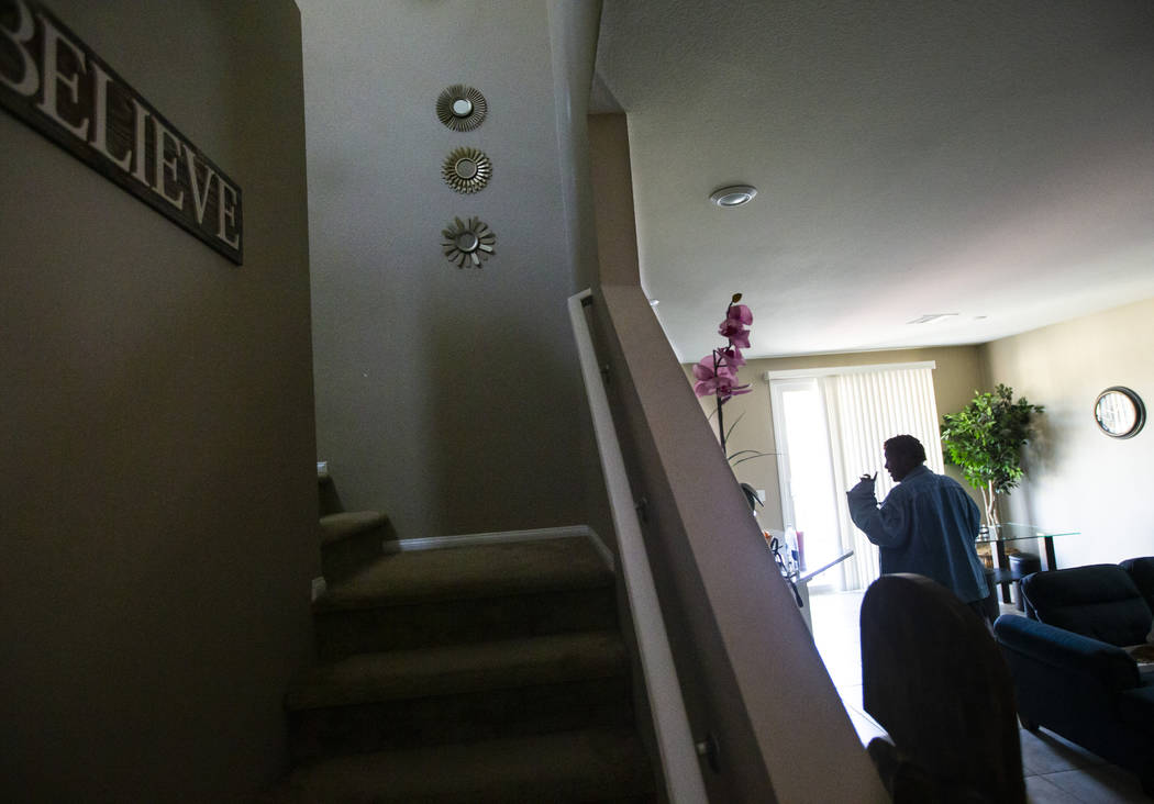 Lucille McKnight walks through her home in Las Vegas on Wednesday, Dec. 11, 2019. McKnight was ...