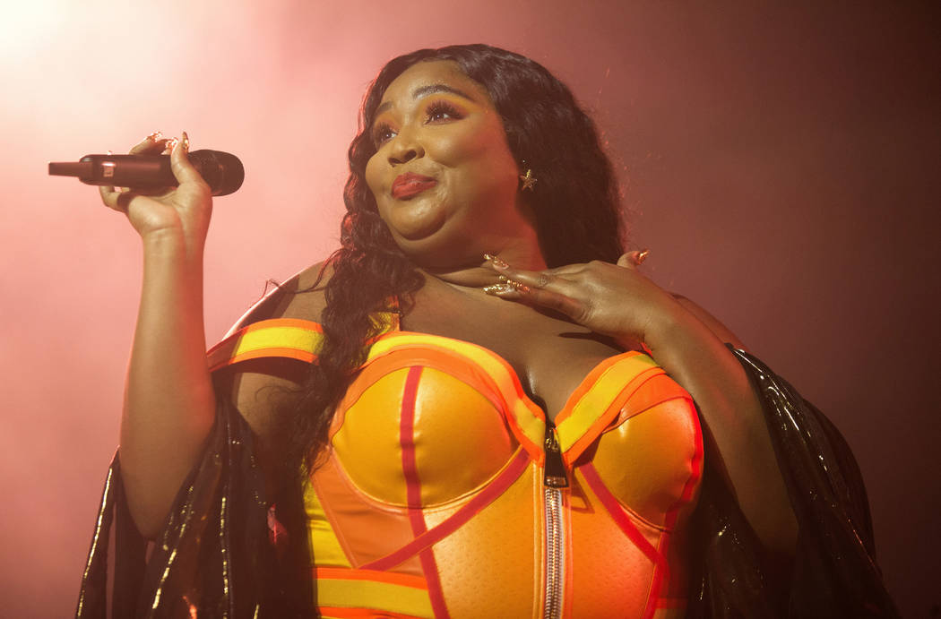This Sept. 18, 2019 file photo shows Lizzo performing at The Met in Philadelphia. Lizzo earned ...
