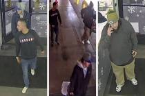 Police are searching for these men in connection to a grand larceny investigation on Thursday, ...