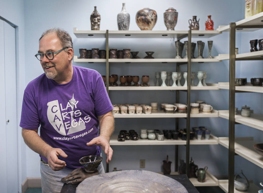 Thomas Bumblauskas, co-owner of Clay Arts Vegas, discusses features of the newly opened studio ...