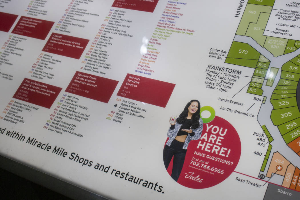 A directory of all dining and shopping establishments in the Miracle Mile Shops on the Las Vega ...