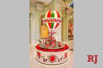 The model hot-air balloon in The Buffet at Wynn Las Vegas stands 10 feet tall and weighs 200 po ...