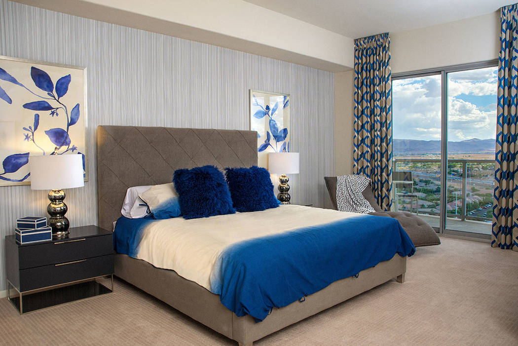 The 2,098-square-foot condo has three bedrooms. (One Las Vegas)