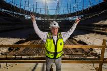 Raiders owner Mark Davis at Allegiant Stadium on Thursday, Dec. 19, 2019, in Las Vegas. (Benjam ...