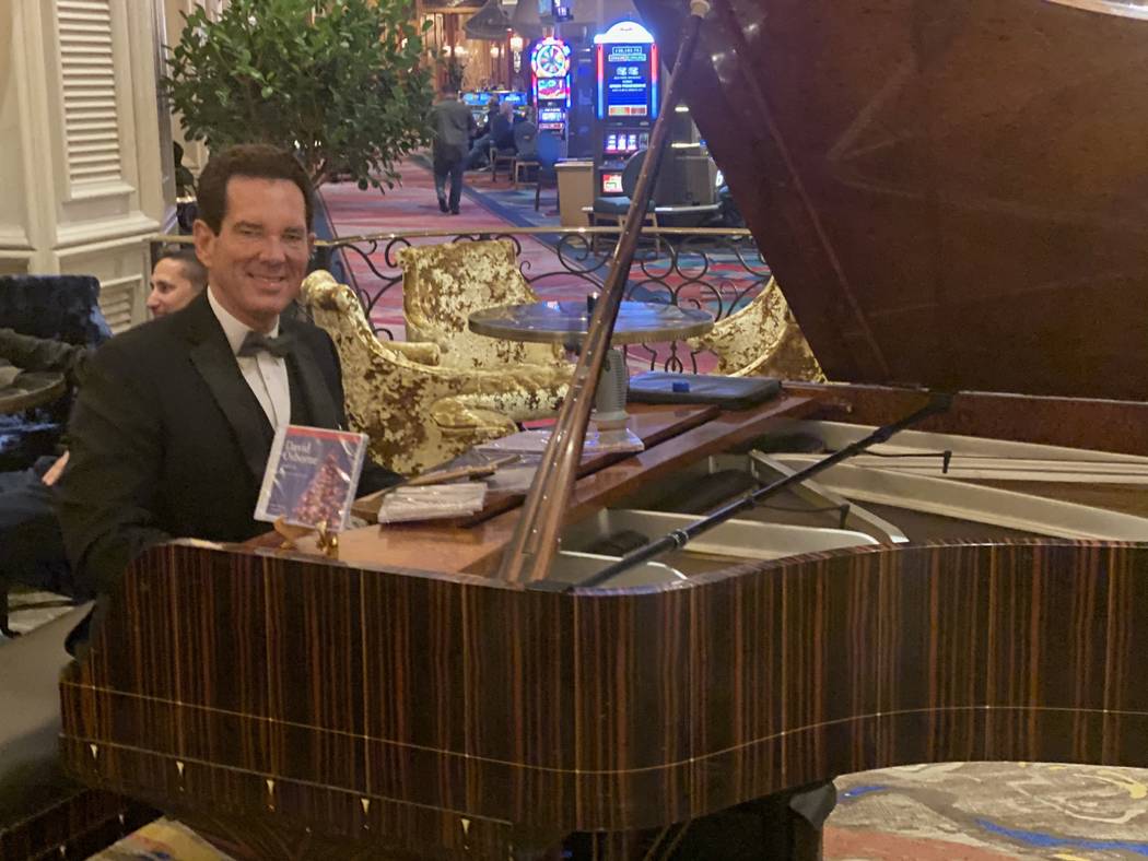 Davis Osborne is shown performing at the Petrossian Bar & Lounge at Bellagio on Friday, Dec. 14 ...