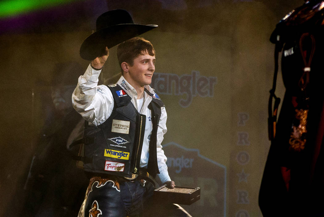 Stetson Wright of Milford, Utah, is named the All-Around World Champion following the tenth go ...