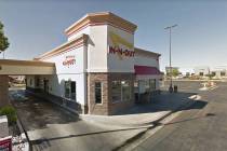 A Las Vegas man died and six others were injured after a car crashed in the In-N-Out Burger res ...