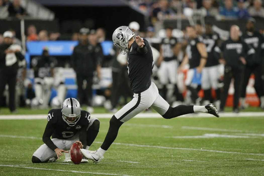 Raiders sticking with kicker Daniel Carlson Las Vegas ReviewJournal
