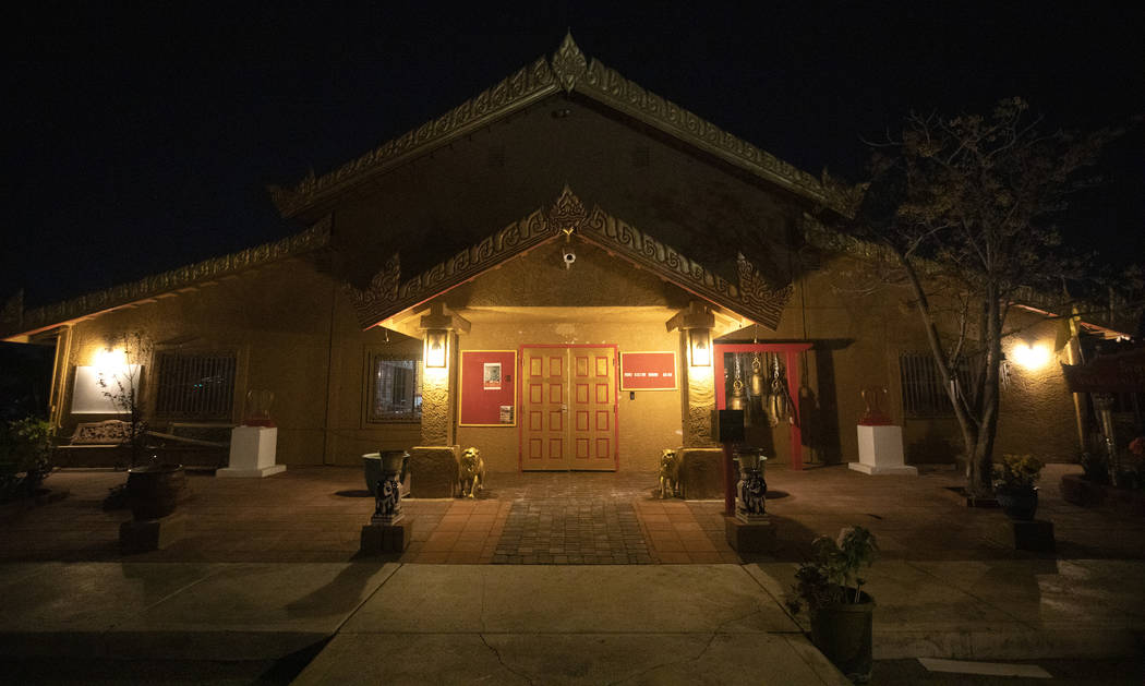 The Thai Buddhist Temple-Las Vegas, Wat Buddha Pavana, on Monday, Dec. 16, 2019, in N ...