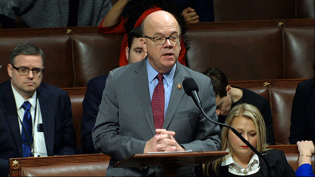 House Rules Committee chairman Rep. Jim McGovern, D-Mass., speaks as the House of Representativ ...