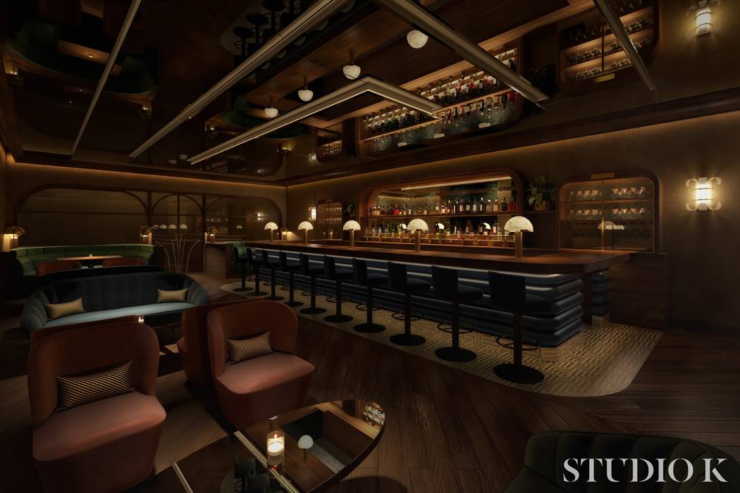 A rendering of The Count Room speakeasy at Bugsy & Meyer's, , which is expected to open in earl ...