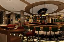 A rendering of the main bar at Bugsy & Meyer's, which is expected to open in early 2020 at Flam ...