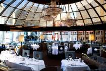 The interior of Oscar's Steakhouse at the Plaza, 1 Main Street in downtown Las Vegas. (Review-J ...