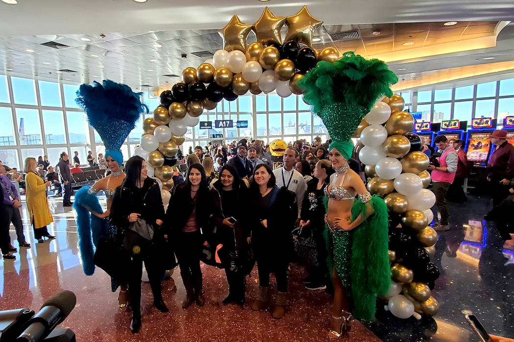 McCarran International Airport celebrates its record-breaking 50 millionth passenger of 20 ...