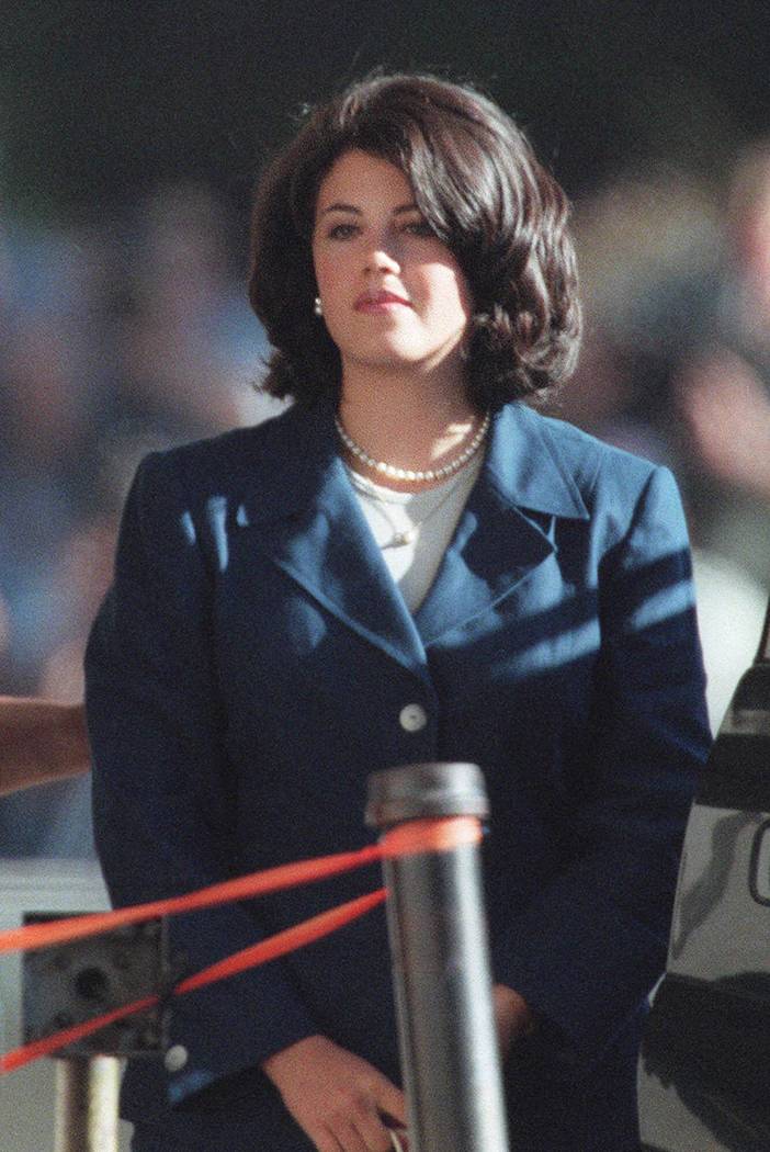 Monica Lewinsky arrives at U. S. Federal Court in Washington in this Aug. 6,1998 file photo to ...