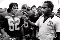 This 1971 file photo shows Alexandria, Va's., T.C. Williams High School football coach Herman B ...