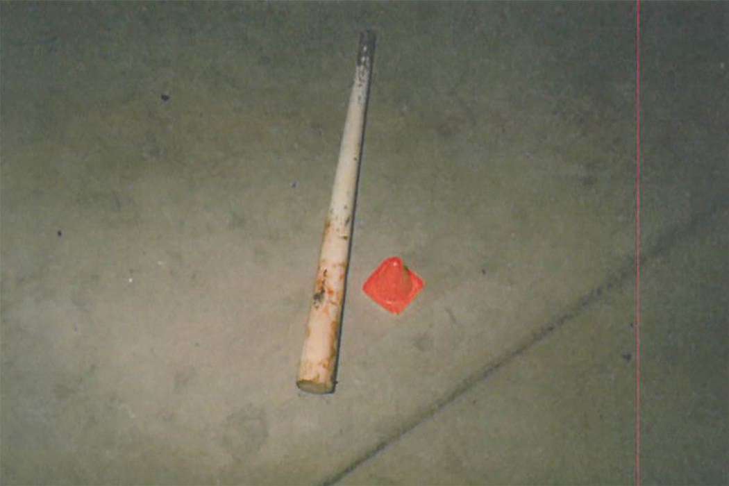The blunt object that Timothy Owen was beaten to death with in 1996 in the 2100 block of Wester ...