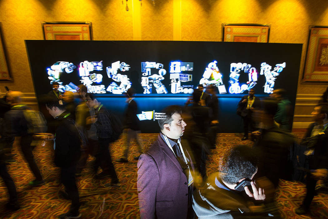 CES attendees at the Sands Expo and Convention Center in Las Vegas on Tuesday, Jan. 8, 2019. Ch ...